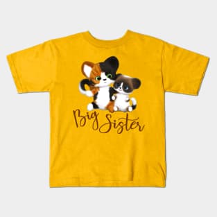 Big Sister Kitty Cats Kids T-Shirt